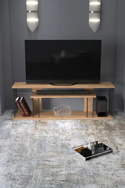 Tv Stand with Shelf 140cm Gzd Plus Tv Stand with Shelf 140cm Gzd Plus