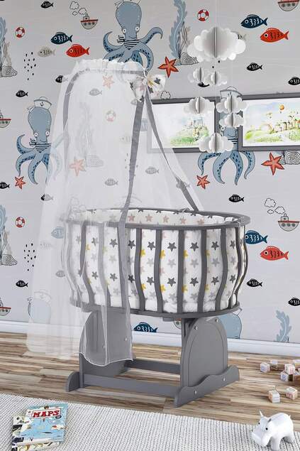 MDF Antrasit Sepet Beşik MDF Antrasit Sepet Beşik