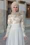 Ecru Farbe Nadide Abendkleid