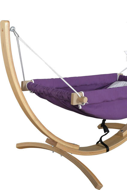 Tip-Up Safety Hammock Crib Purple