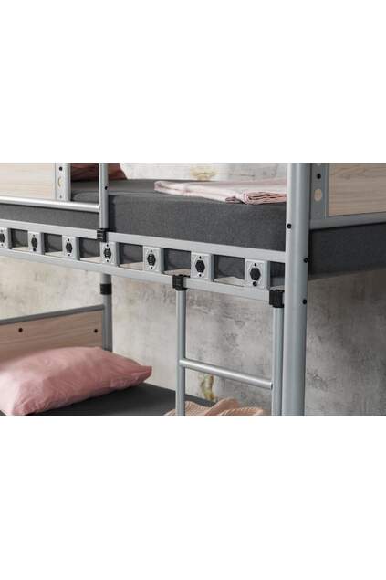 Elegant Bunk Bed 90x200 ARM018 White Elegant Bunk Bed 90x200 ARM018 White