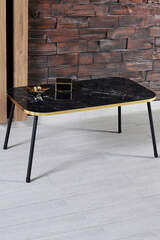 Center Table Black Metal Leg Kr Gold Bendir