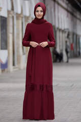 Bouquet Dress Burgundy