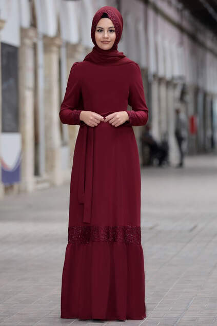 Bouquet Dress Burgundy