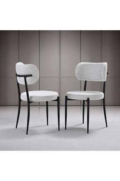 Morino Black Marble Table & Atlas Metal Chair Set HDR1232