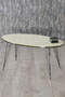 Nesting Table And Center Table Ellipse Set Wire Leg Double Gold Bendir