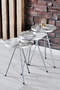 Nesting Table 3-Set Black Metal Leg Gold Efes