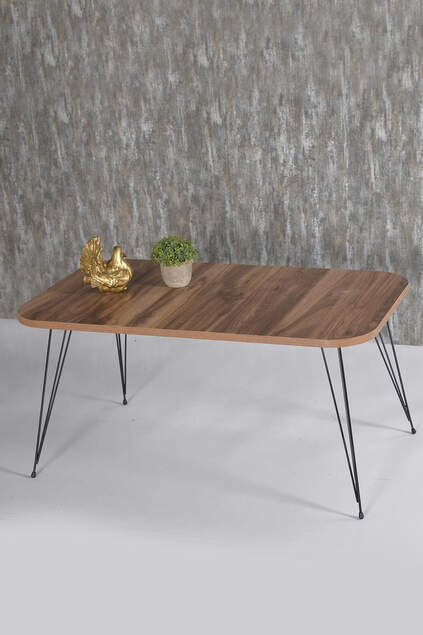 Center Table And Nesting Table Walnut Set Wire Leg Kr