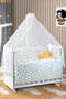 White Mother's Side Crib Bedstead