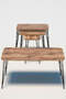 Nesting Table Kr And Center Table Kr Set Black Leg Walnut Wire Nesting Table Kr And Center Table Kr Set Black Leg Walnut Wire