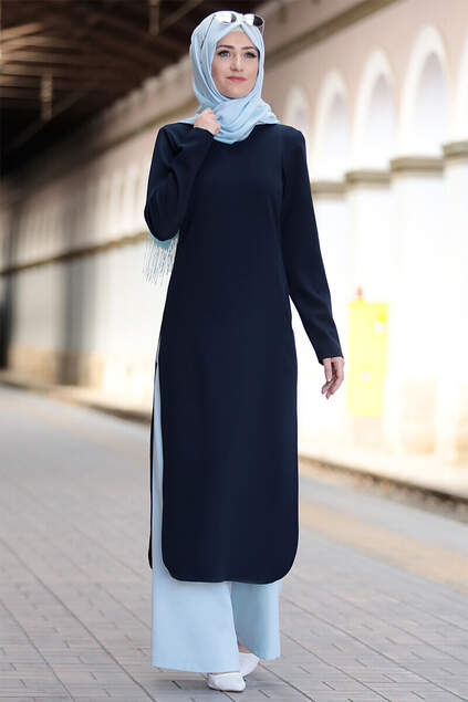 Hayat Tunic Navy Blue