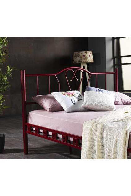 Orkide Metal Bed Frame 180x200 ARM108 Burgundy Orkide Metal Bed Frame 180x200 ARM108 Burgundy