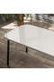 Center Table Kr Metal Leg White