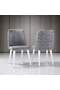 Orchid White Table & Checkered Chair Set HDR1245