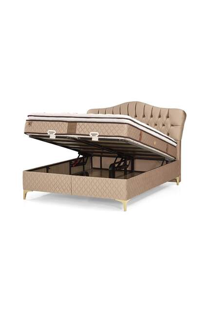 MD Monza 150x200 Double Bed, Base, Headboard Set GM162