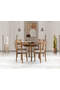 Luna Nussbaum Runder Tisch & Federkrone Stuhl Set HDR1278