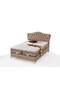 MD Monza 150x200 Double Bed, Base, Headboard Set GM162