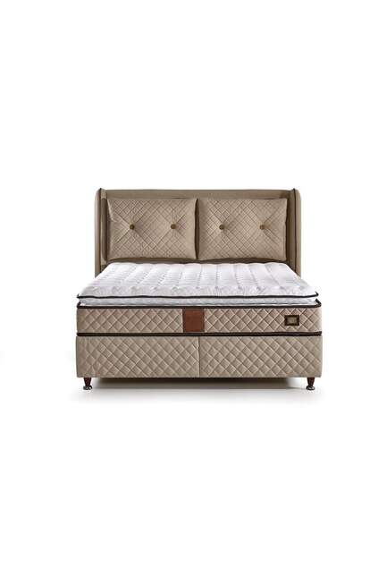 MD Nergis 160x200 Double Bed, Base, Headboard Set GM110 MD Nergis 160x200 Double Bed, Base, Headboard Set GM110
