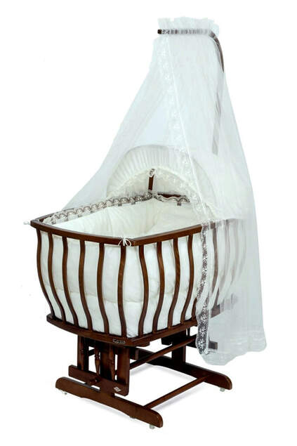 Walnut Basket Crib Walnut Basket Crib