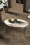 Black Wire Silver Coffee Table Set Ellipse
