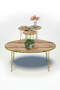 Nesting Table And Center Table Ellipse Set Double Gold Walnut Wire Nesting Table And Center Table Ellipse Set Double Gold Walnut Wire