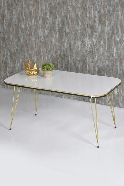 Nesting Table Kr And Center Table Kr Set Double Gold White Wire