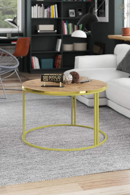 Center Couchtisch Single Gold Lux Special Center Couchtisch Single Gold Lux Special