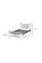 Metis Metal Bed Frame 90x200 ARM165 Black