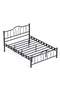 Bella Struttura Letto in Metallo 150x200 ARM144 Nero