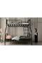 İmaj Bunk Bed 90x190 + 140x190 ARM057 Black