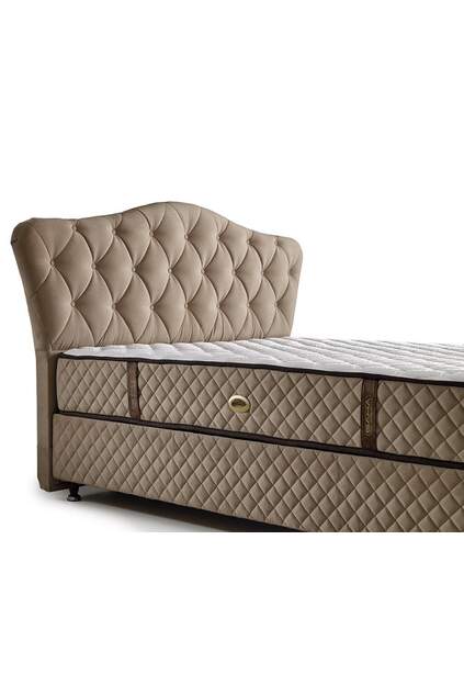 MD Atlas 150x200 Double Bed, Base, Headboard Set GM116