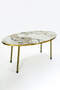 Center Table Ellipse Gold Metal Leg Efes Gold