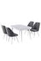Albina White Marble Table And Chair Set FRL1024