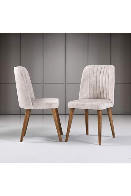 Avantgarde Nussbaum Tisch & Valenta Nussbaum Stuhl Set HDR1220