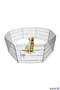 Panel Fence For Small Breed Dogs And Rabbits 61x48cm 8 Pieces