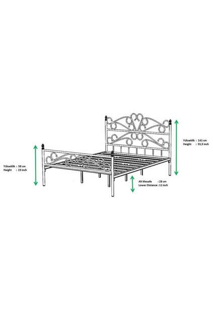 Bergama Struttura Letto in Metallo 160x200 ARM088