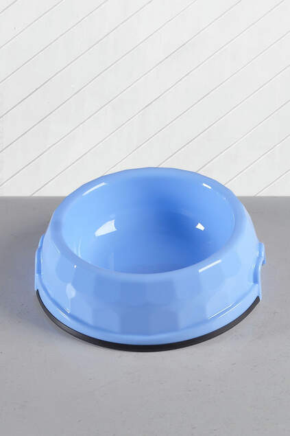 Cat and Dog Food/Water Bowl Large Blue