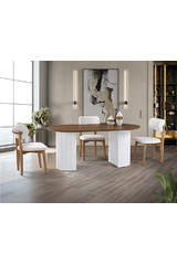 Ece Oval Table & Atlas Chair Set HDR1212