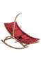 Wooden Baby Carriage Claret Red