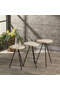 Nesting Table 3 Pcs Metal Leg Cream