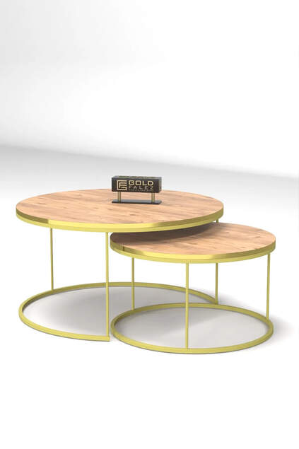 Couchtisch Double Gold Lux Special