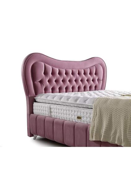 MD Paris 150x200 Double Bed, Base, Headboard Set GM107