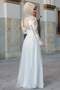 Ecru Farbe Nadide Abendkleid