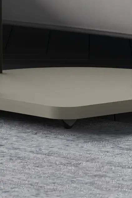 Tekerlekli Yan Sehpa Oval