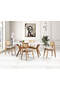 Cesme Oval Table & Clover Wicker Chair Set HDR1214
