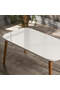 Center Table Kr Wooden Turned Leg White