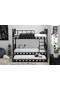 Letto A Castello Giglio Con Letto Estraibile 90x190 ARM037 Nero