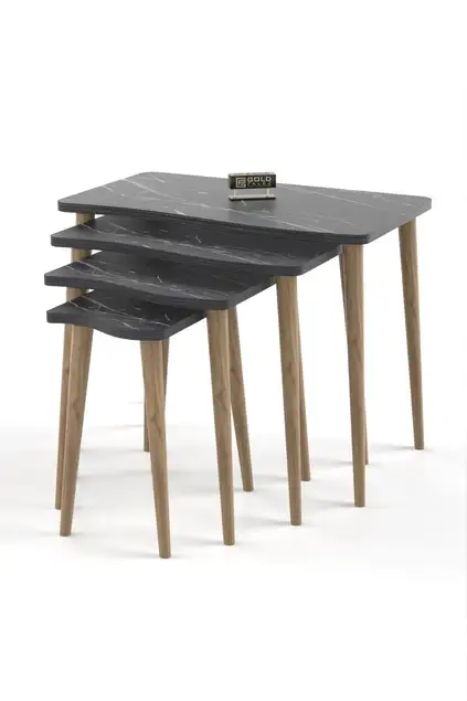 Zigon Coffee Table Wooden 4 Piece Square