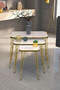 Nesting Table Kr And Center Table Kr Set Double Gold White Wire