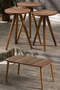 Nesting Table And Center Table Set Wooden Kr Lathe Cream